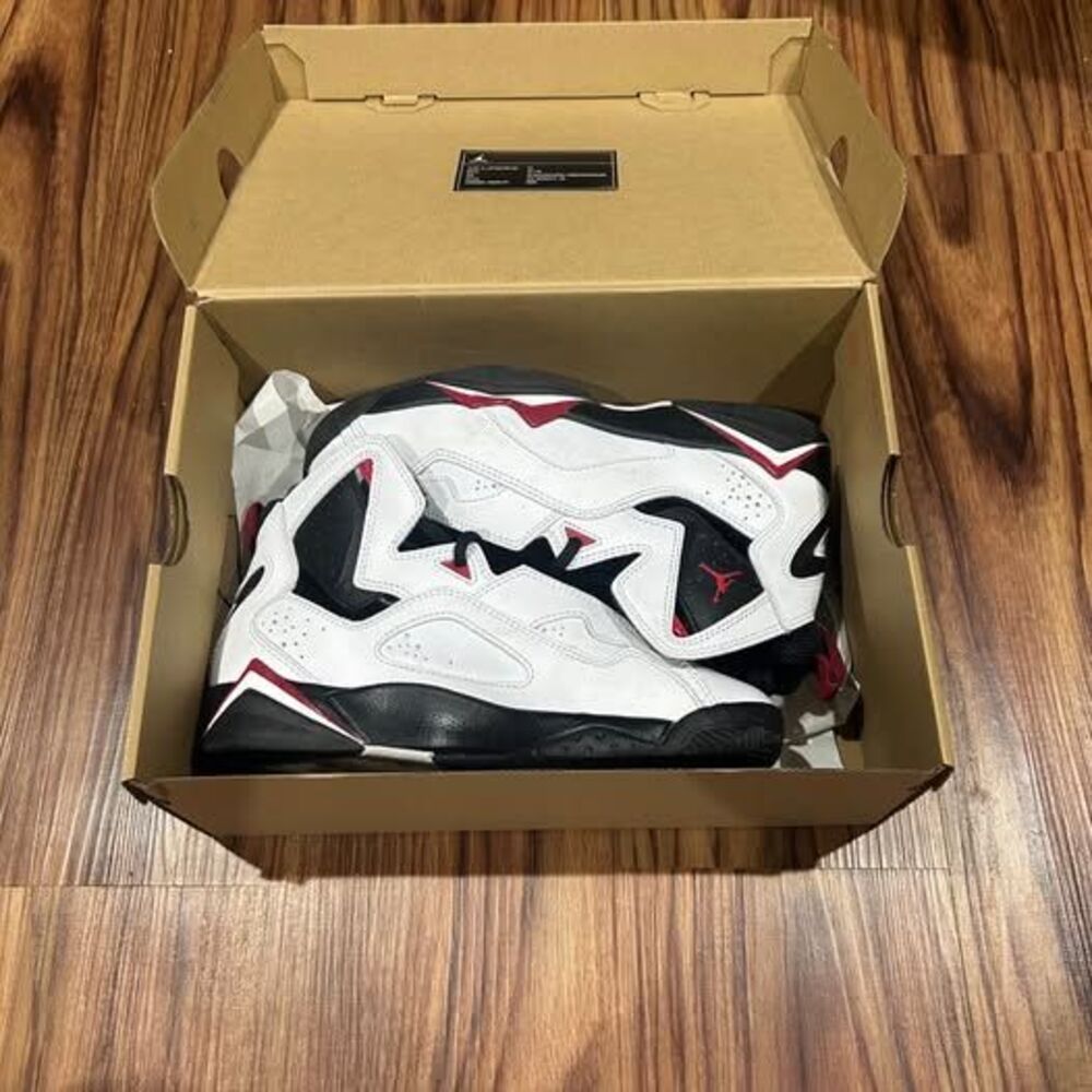 Nike Air Jordan True Flight GS White Black Varsity Red 343795-160 Size 5Y